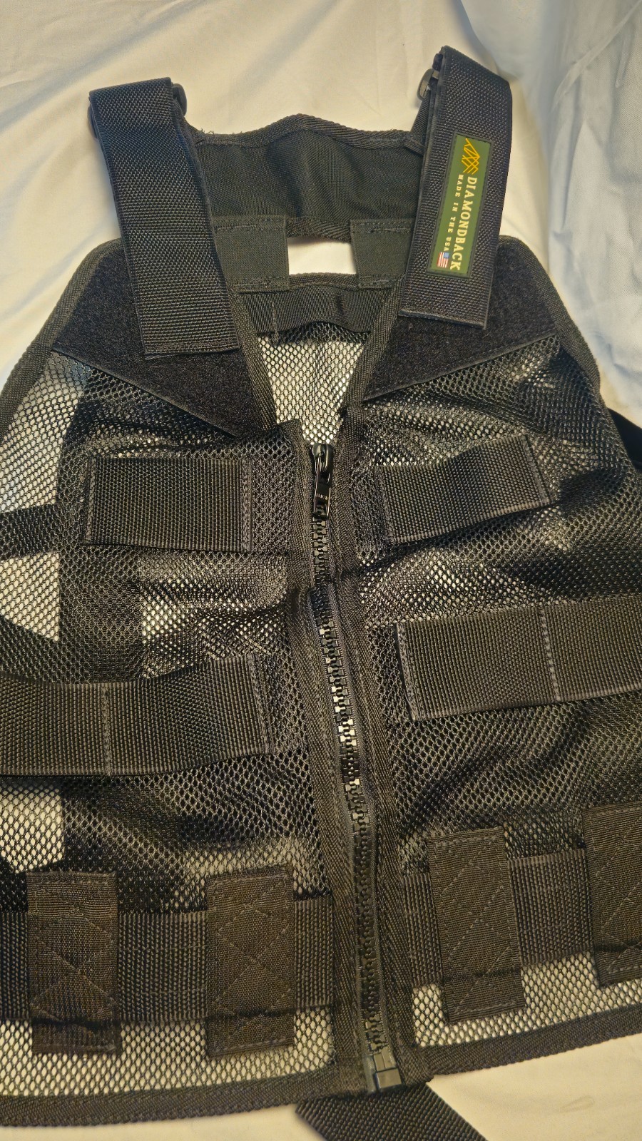 Diamondback 701 Tool Vest Black Mesh Modular Heavy Duty Made in USA Size M/L