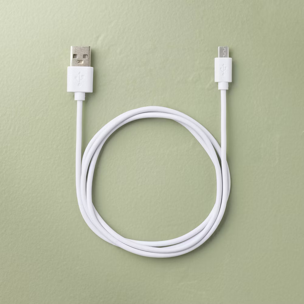 11.5" Fluted Metal Rechargeable Library Table Lamp Brass (Includes LED