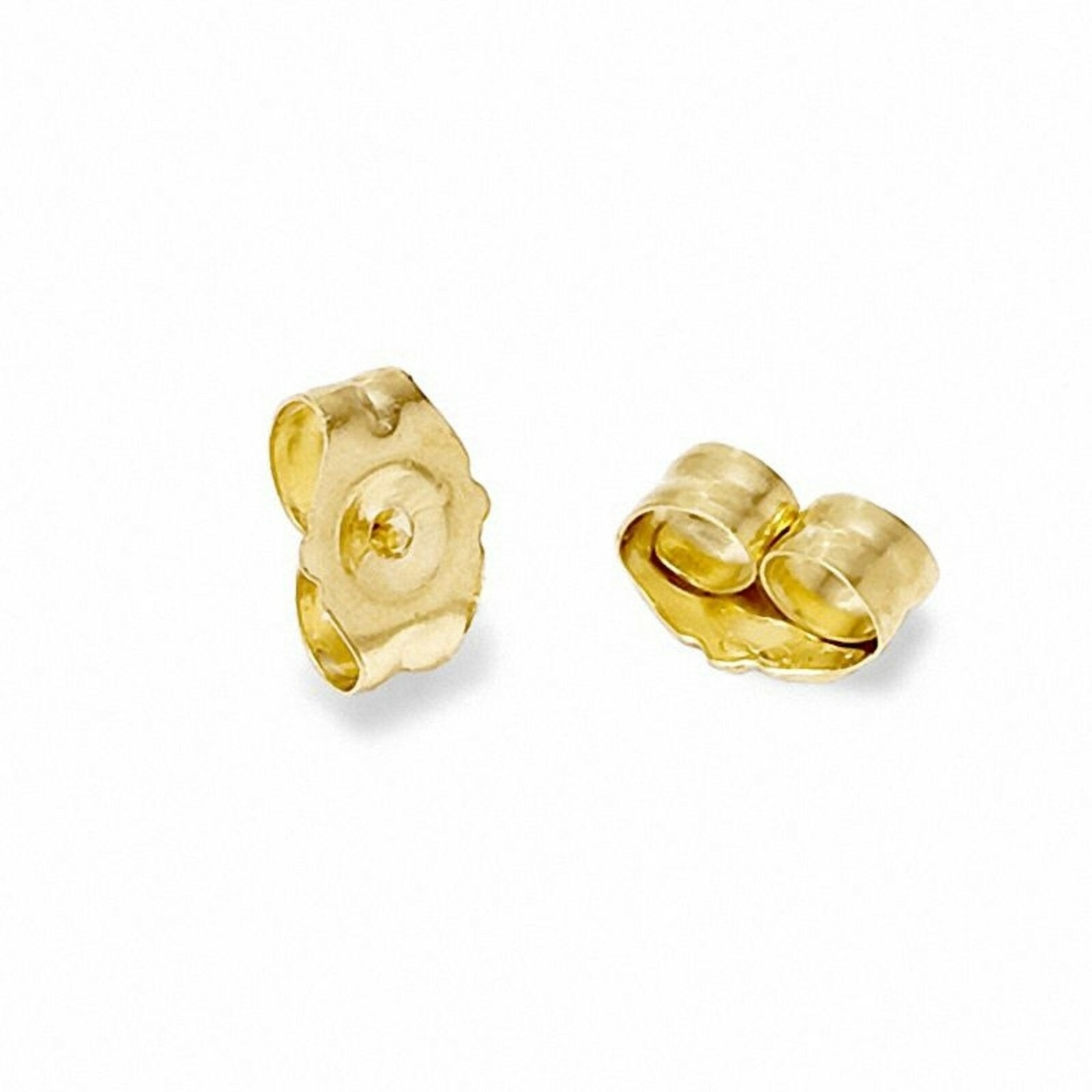 2 ct. Moissanite Princess Stud Earrings - Solid 14k Yellow Gold - Sparkling