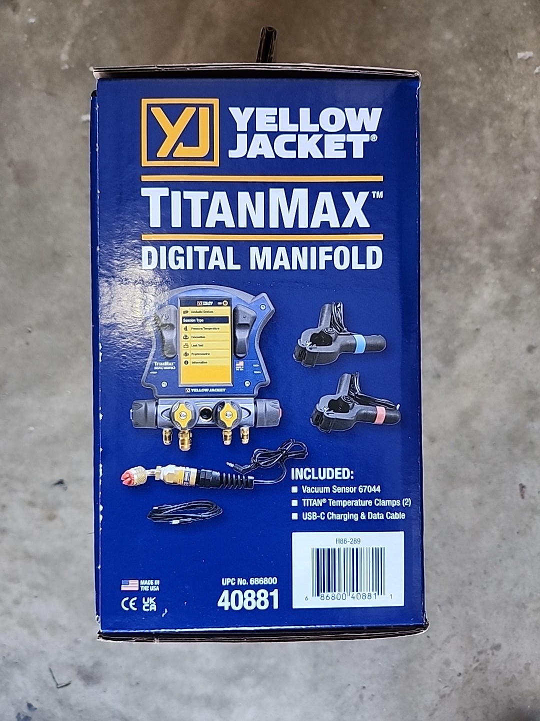 Yellow Jacket 40881 TITANMAX Digital Manifold