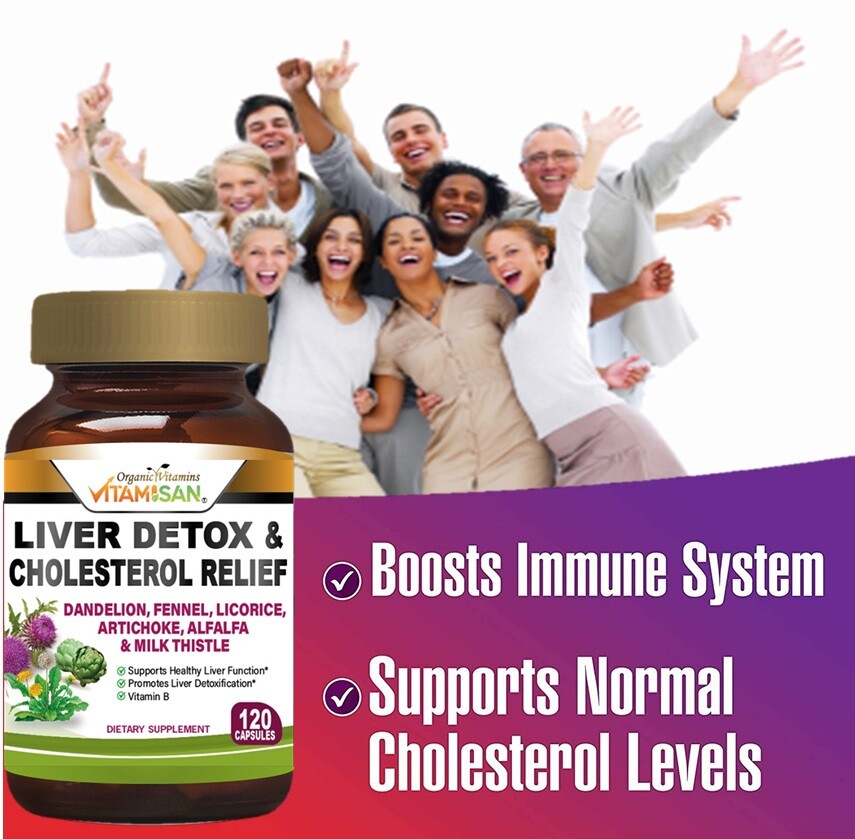Best Liver Cleanse Repair Pills Detox Cleanser Supplements Men Women Care 120