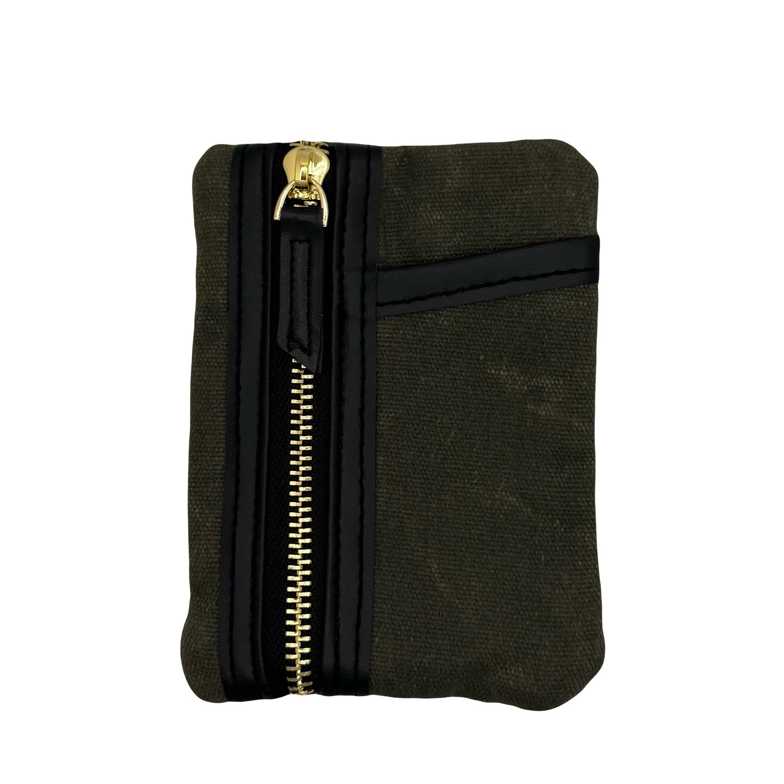 Waxed Canvas Pocket EDC Organizer - Forest Green