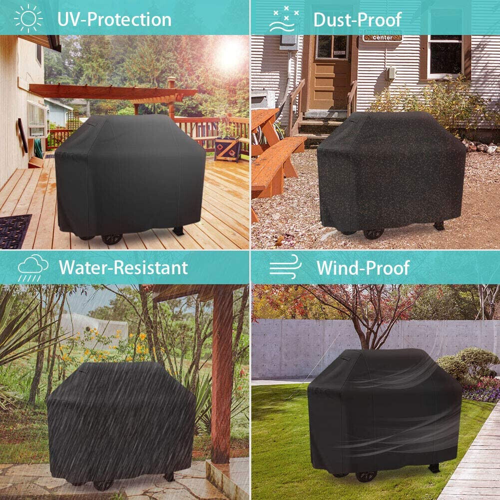 BBQ Gas Grill Cover Barbecue Waterproof Outdoor Heavy Duty Rain UV Protection