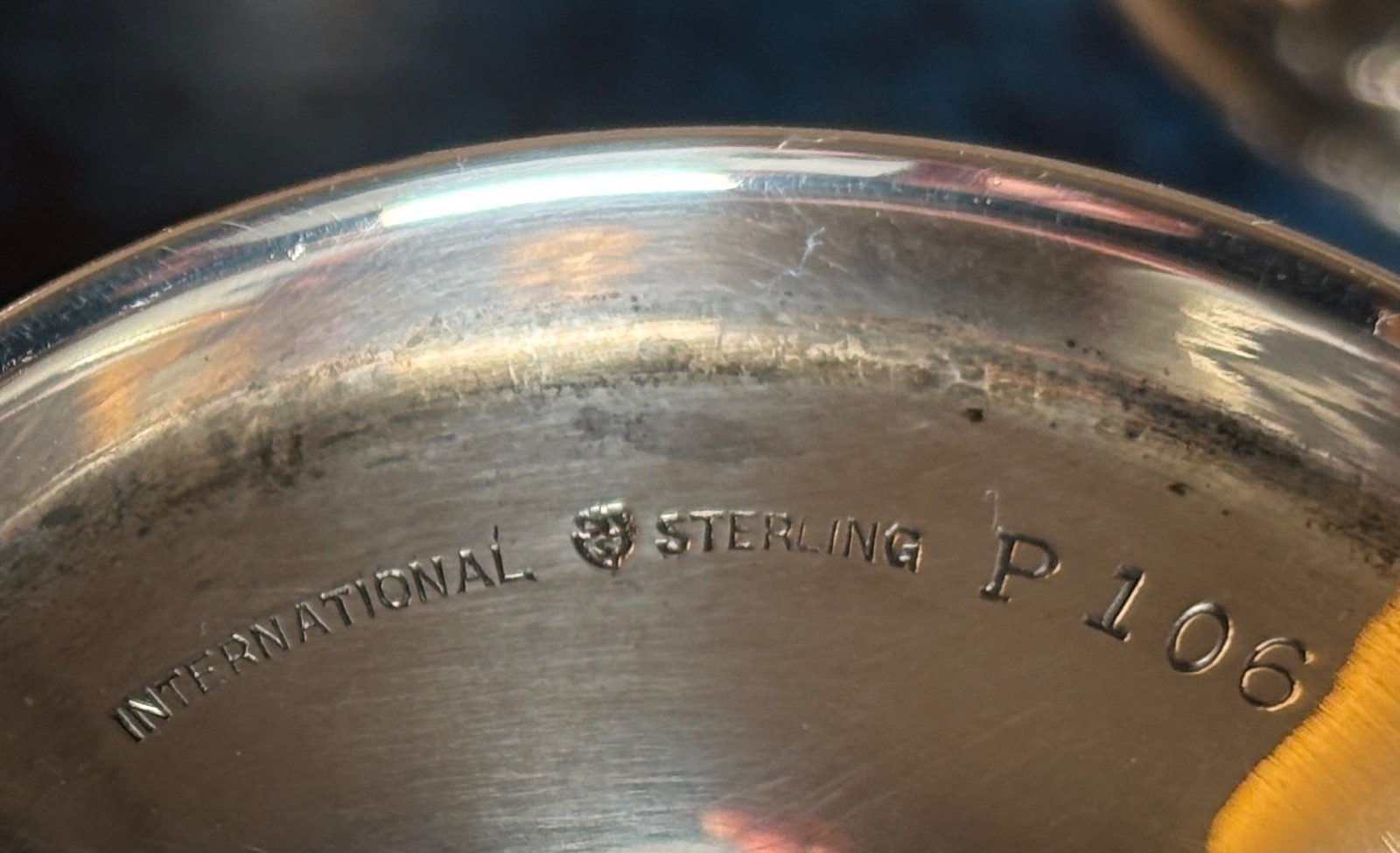 International Sterling Silver 6 Dessert Cups P 106 & 822 Sterling Nut Dish 344g