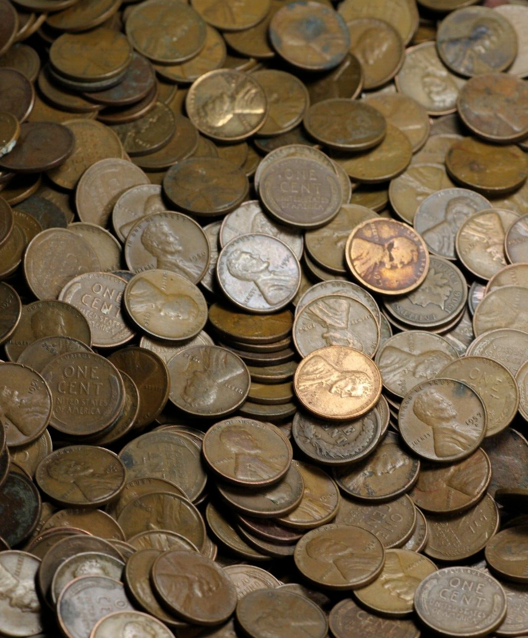 ESTATE WHEAT CENTS - 10 ROLL LOT - WE JUST SCOOP 'EM OUT OF THE BOX!! UNSEARCHED