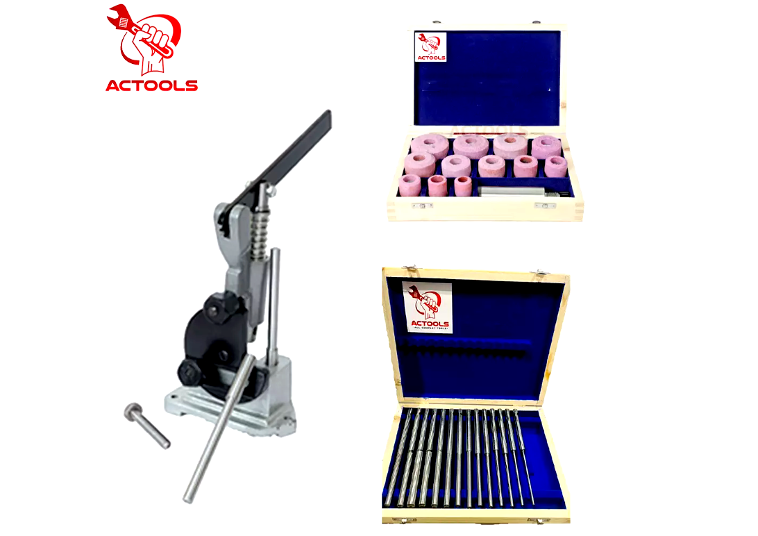 Valve Seat Grinding Stones With Stone Dresser 24 Pcs & 14 pcs Pilots + Holder