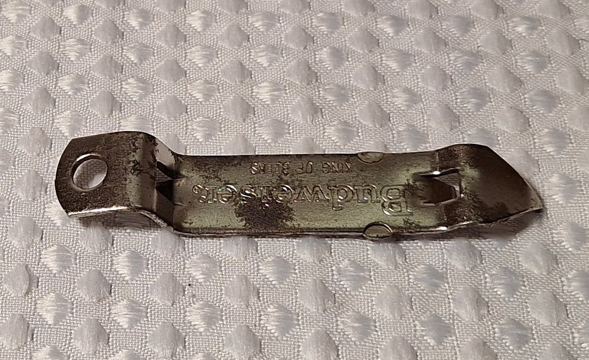 Vintage Budweiser King of Beers Small Metal Beer Bottle Can Opener