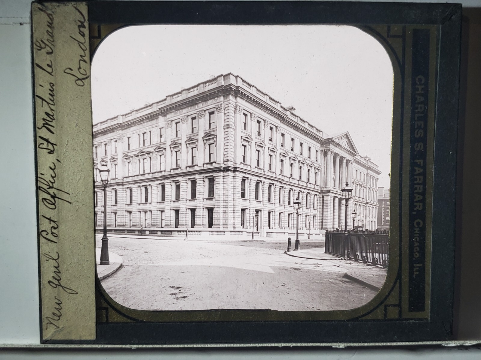 Post Office St Martin Le Grand, London, England, c1900 Magic Lantern Glass Slide