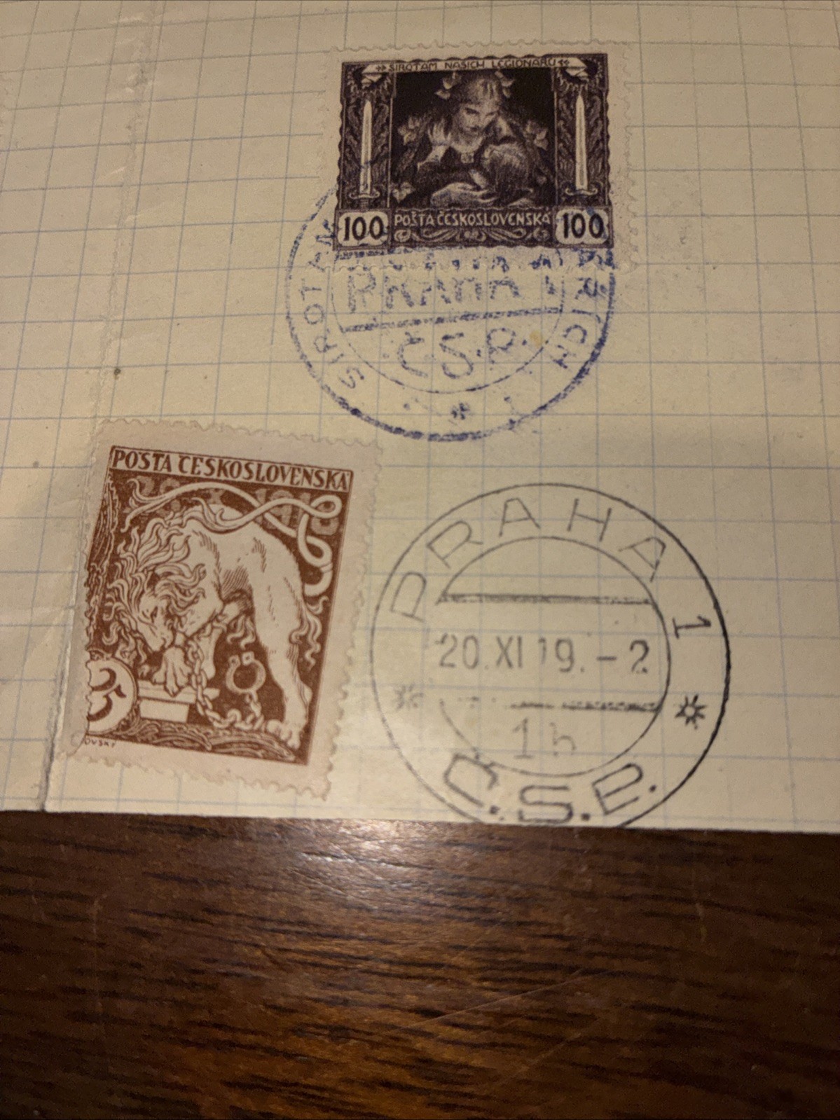 Czechoslovakia 1919 -Legionnaires- Widows and Orphans -Michel 34-40 Used W Postm