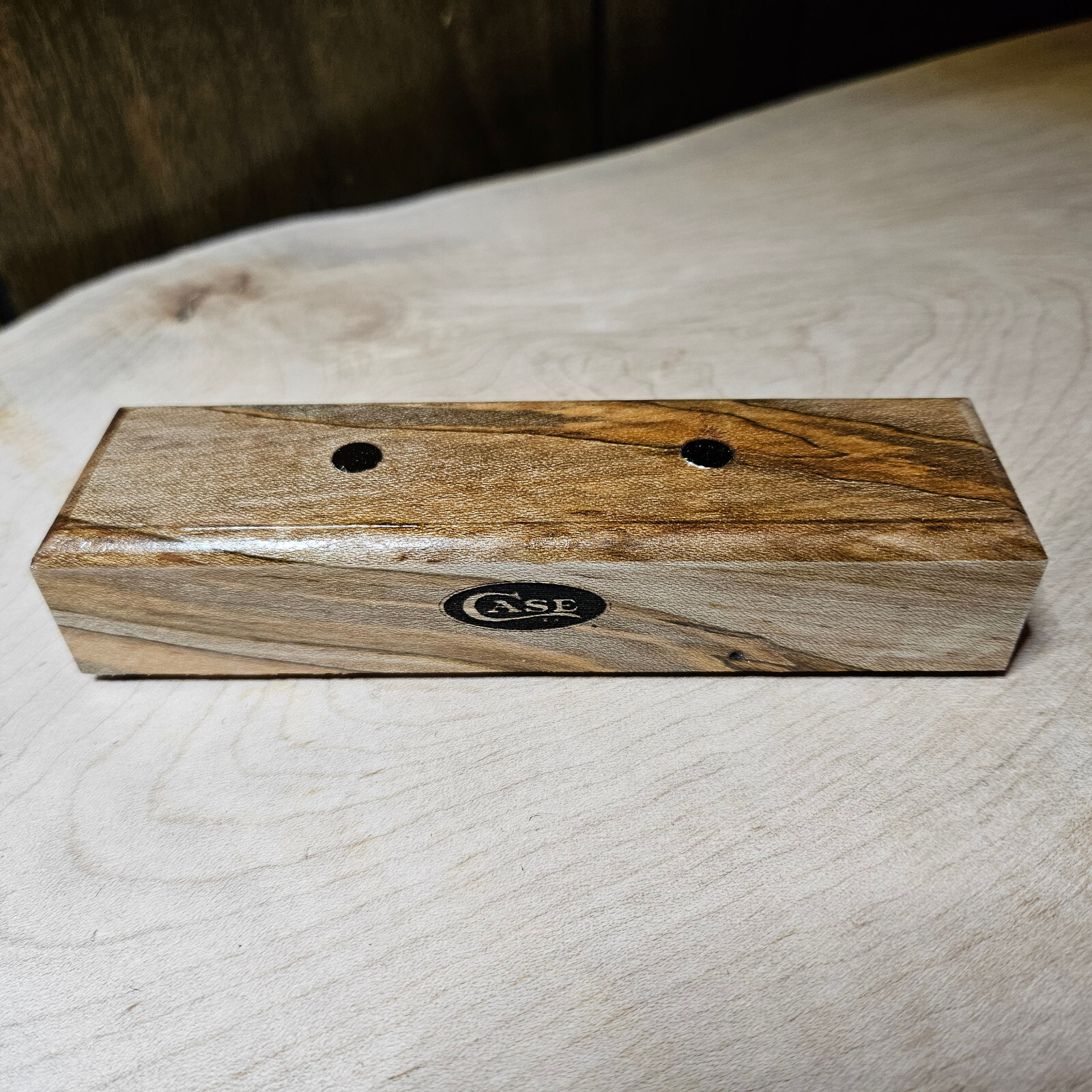 Case Knives Display Stand - Ambrosia Maple