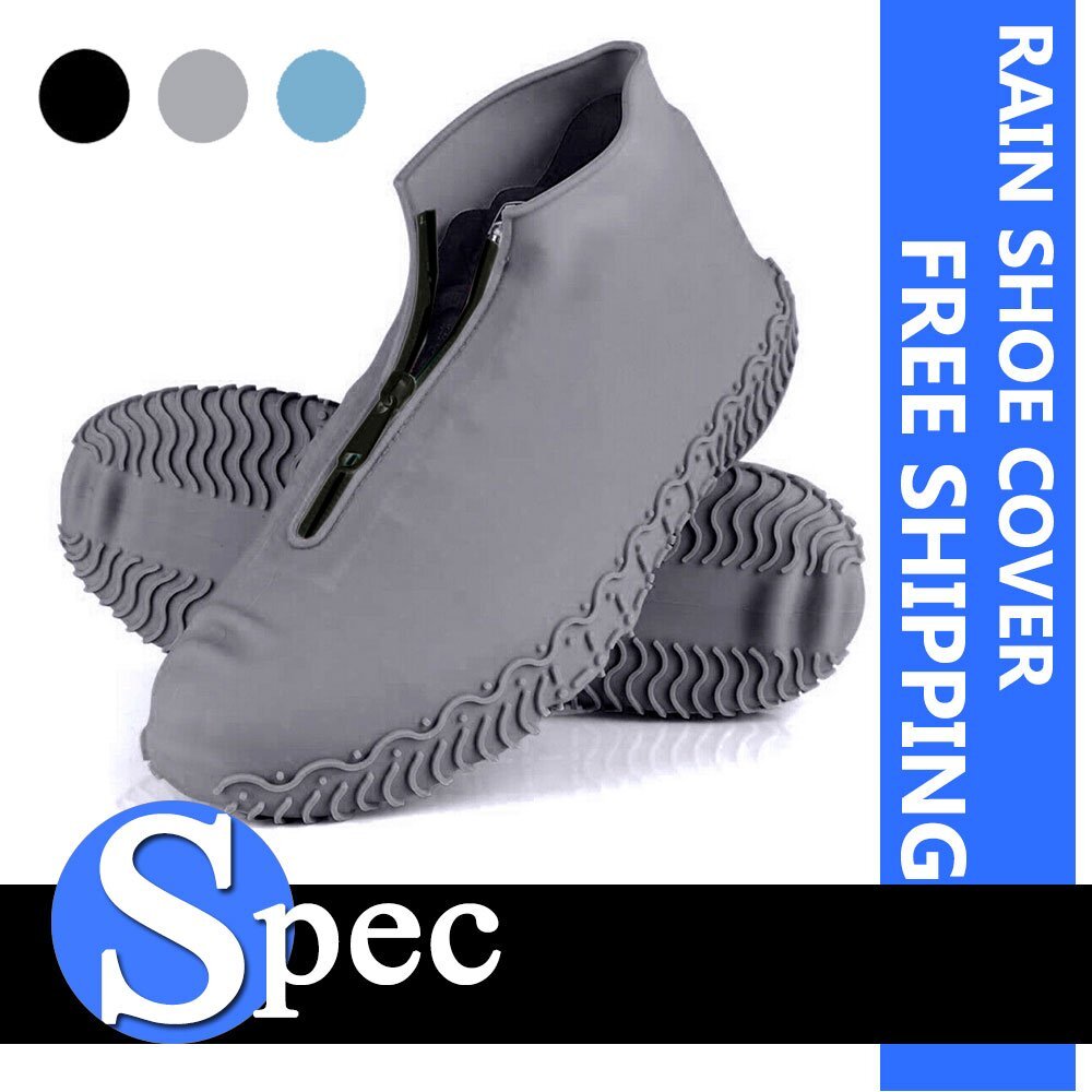 Waterproof Silicone Reusable Rain Shoe Covers Anti-slip Shoes Cover Protector US