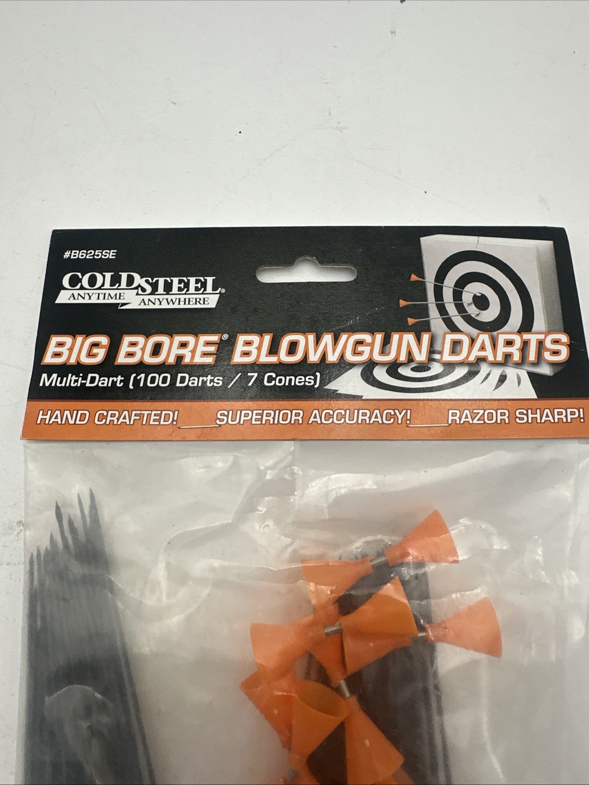 Cold Steel B625SE Multi Dart for Big Bore .625 Blowgun, 100 Darts and 7 Drivi...
