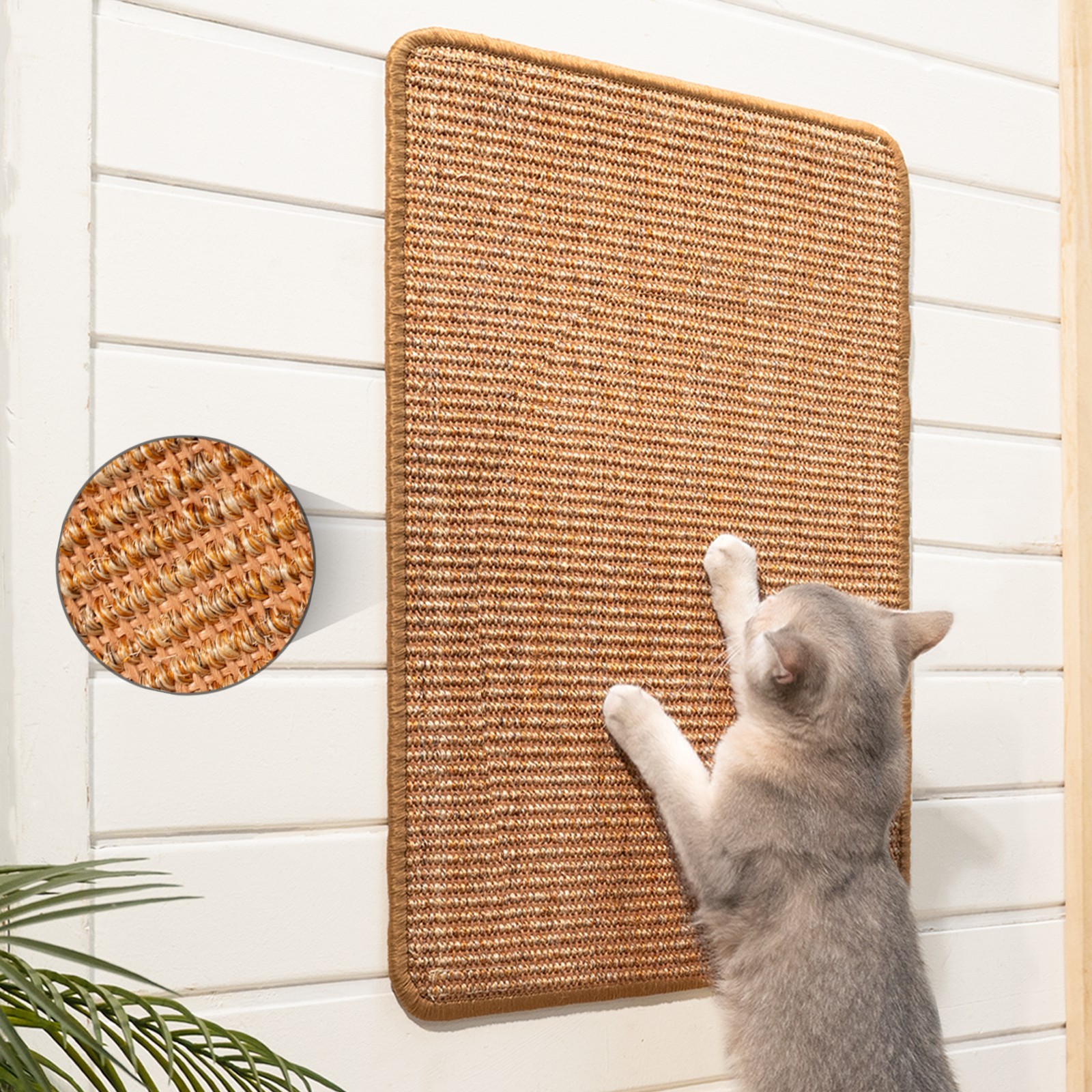 Cat Scratcher Mat, 23.6 X 15.7 Inch Sisal Cat Scratch Pad, Furniture Protection