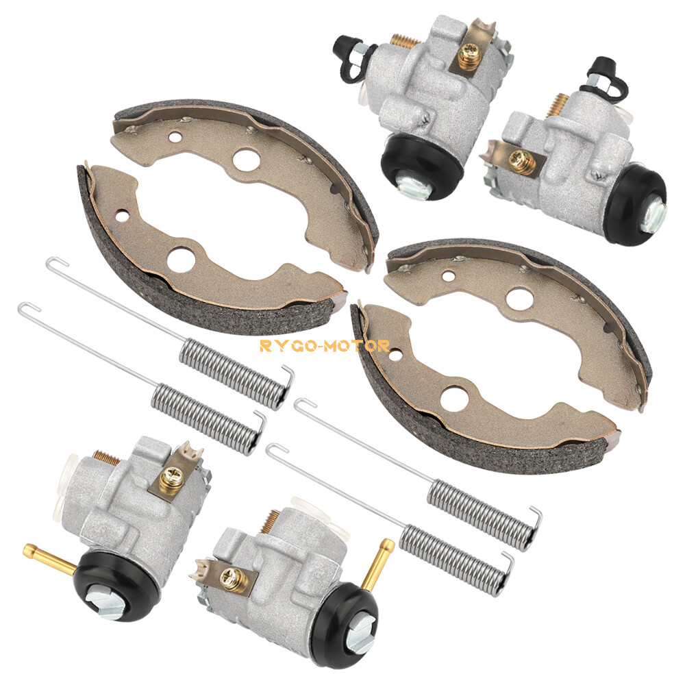 Front Brake Wheel Cylinders All 4 W/Shoes for Honda Rancher 350 TRX350 2000-2003