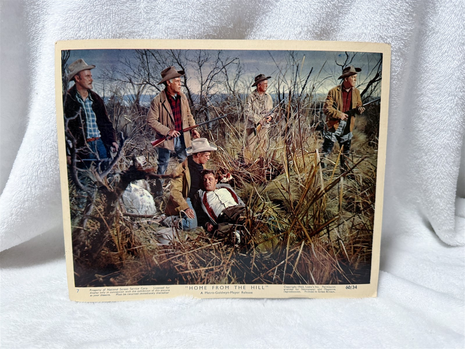 VINTAGE 1960 8x10 HOME FROM THE HILL LITHO PROMO PICTURE LOBBY CARD