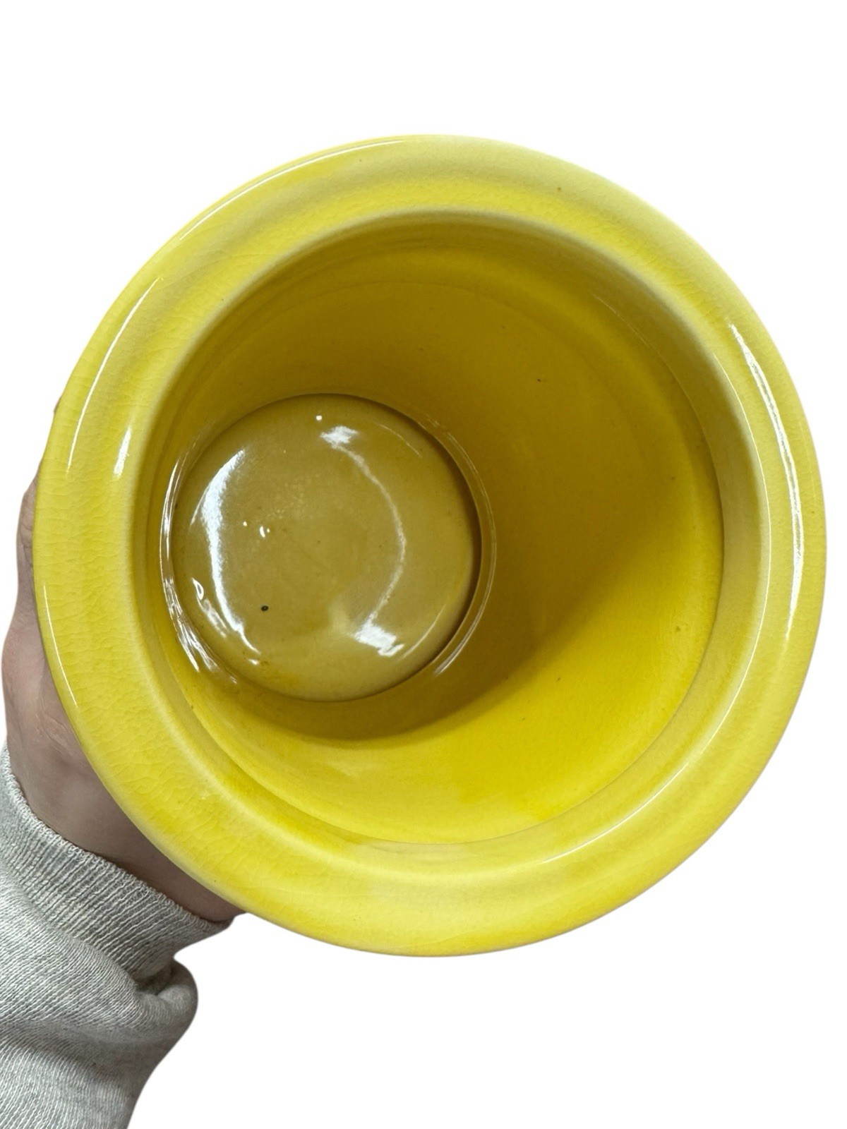 Yellow Ceramic Doggy Treats Dog Treat Holder With Lid, Very Cute!