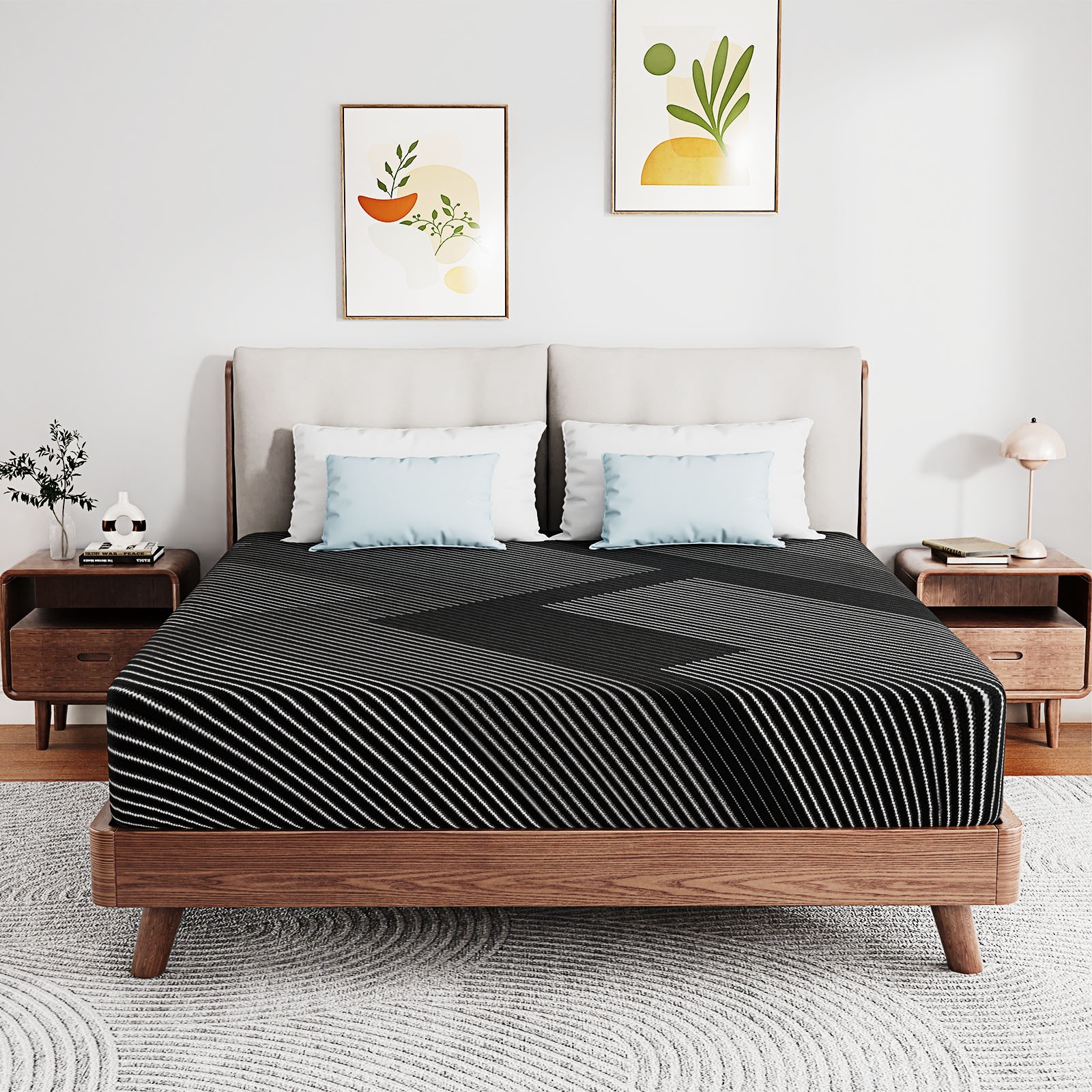 6" 8" 10" 12" 14" Cooling Gel Memory Foam Twin Full Queen King Mattress in a Box