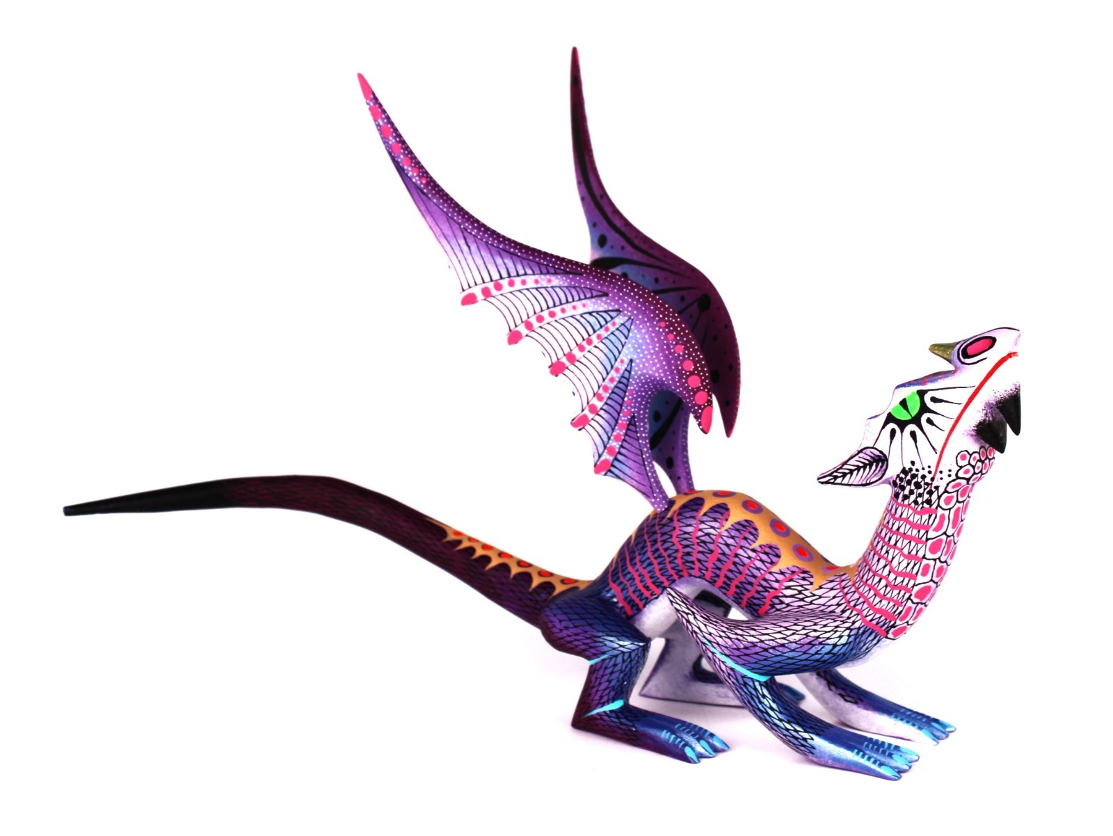 Oaxacan Wood Carving David Blas Mystical Dragon Oaxaca Mexican Folk Art Alebrije