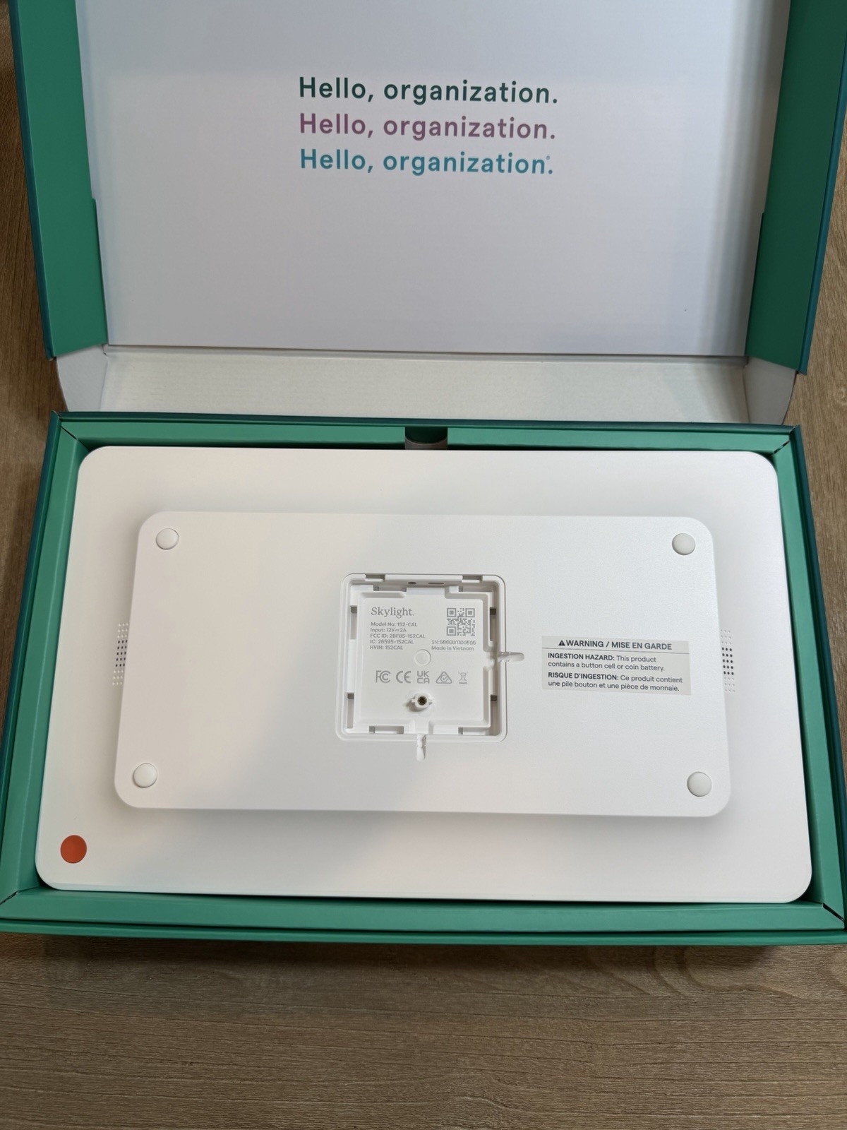 NEW Skylight Calendar 2 Smart Calendar 15.6” Shadowbox Charcoal 152CAL Sealed