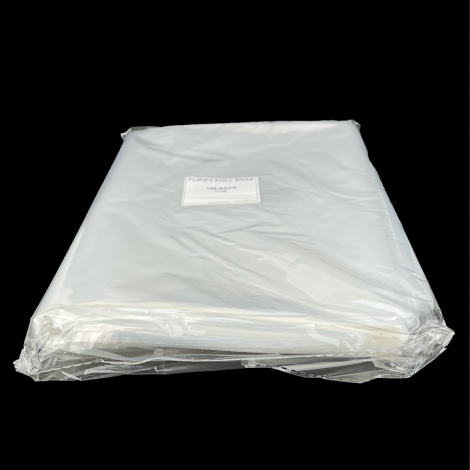 Plastic Clear Bags T-Shirt Flat Open Top Apparel Poly Bag 1Mil 100 200 500