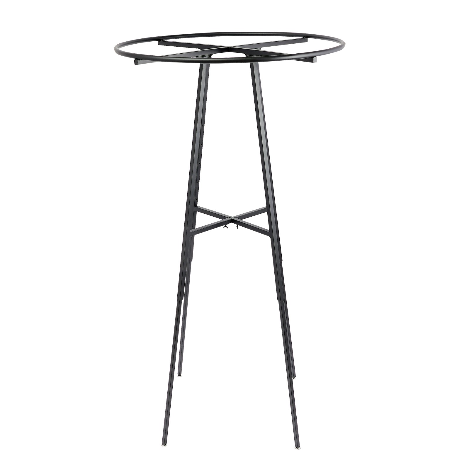 Round Clothing Rack, Clothes Display Rack, Rotatable Garment Rack Black 1.2-1.8M