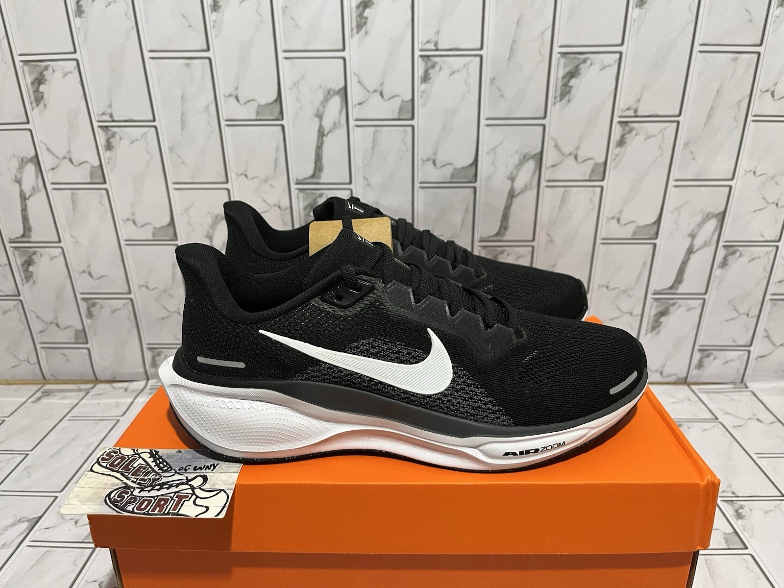 New Nike Air Zoom Pegasus 41 Black Running Training Gym Shoes Mens HF1536-002