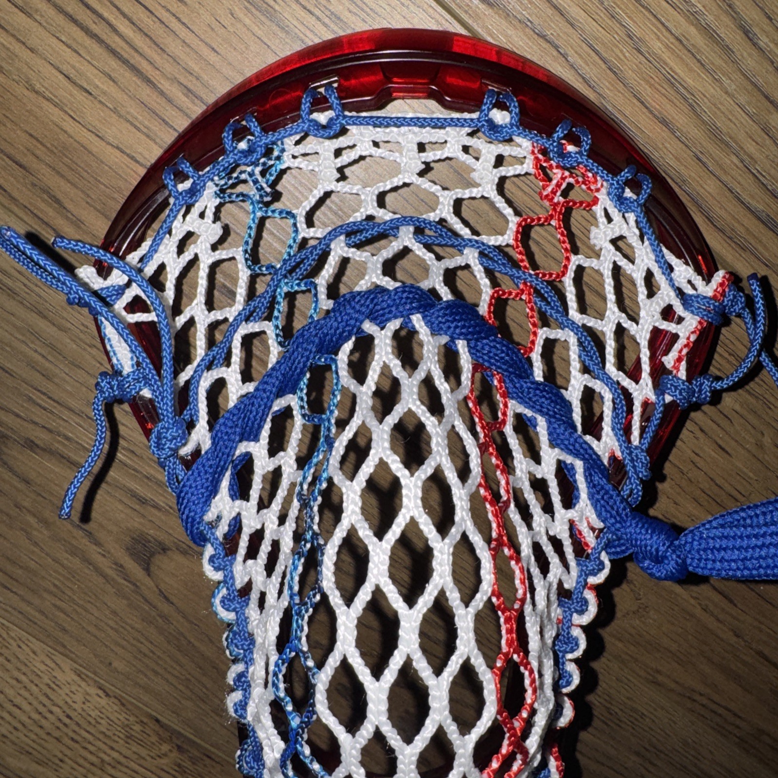 New ECD ION lacrosse stick head Ruby Red Mid Low Pocket hero 2 mesh.