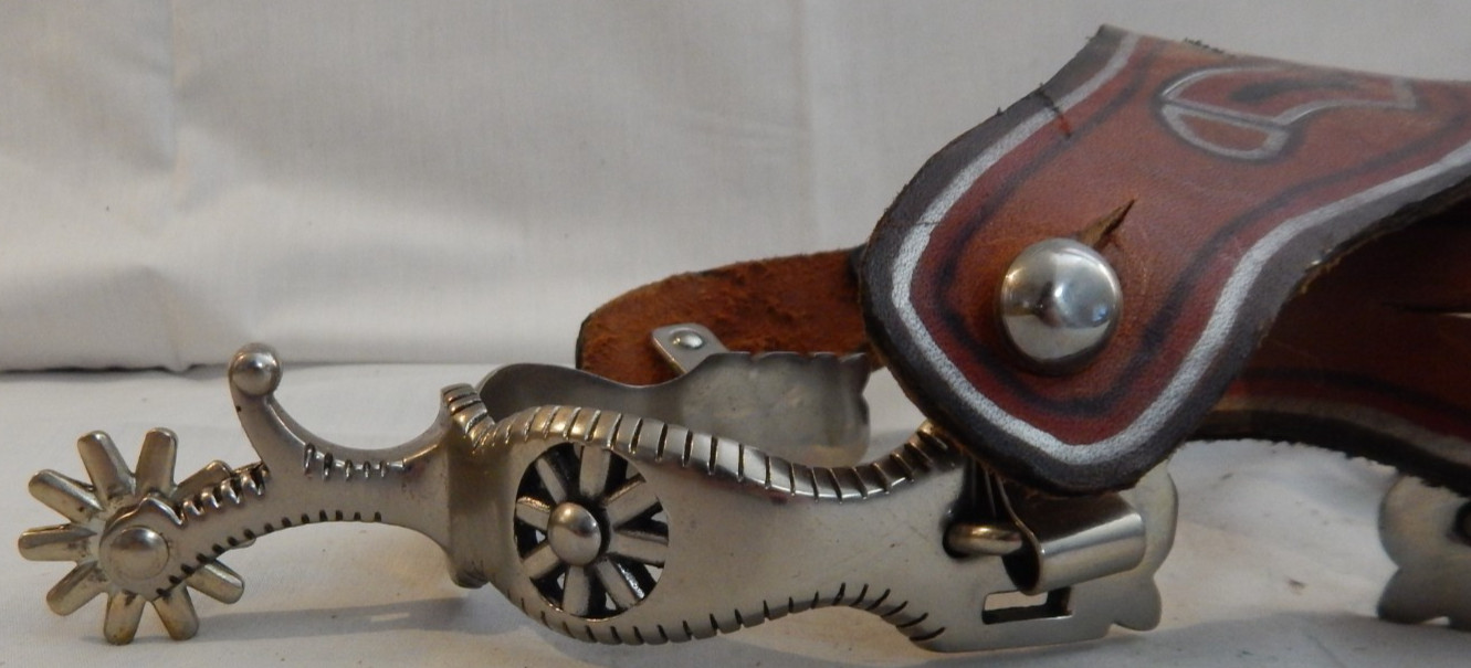 Stainless Steel Show Western Cowboy Spurs - 131