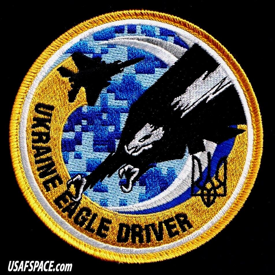 USAF 194TH FIGHTER SQ-F-15C-UKRAINE EAGLE DRIVER-FRESNO ANGB- ORIGINAL VEL PATCH