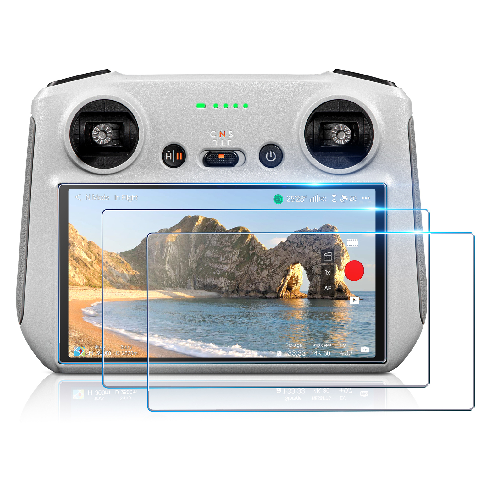 Screen Protector Film Dust-Free Tempered Glass for DJI RC RC2