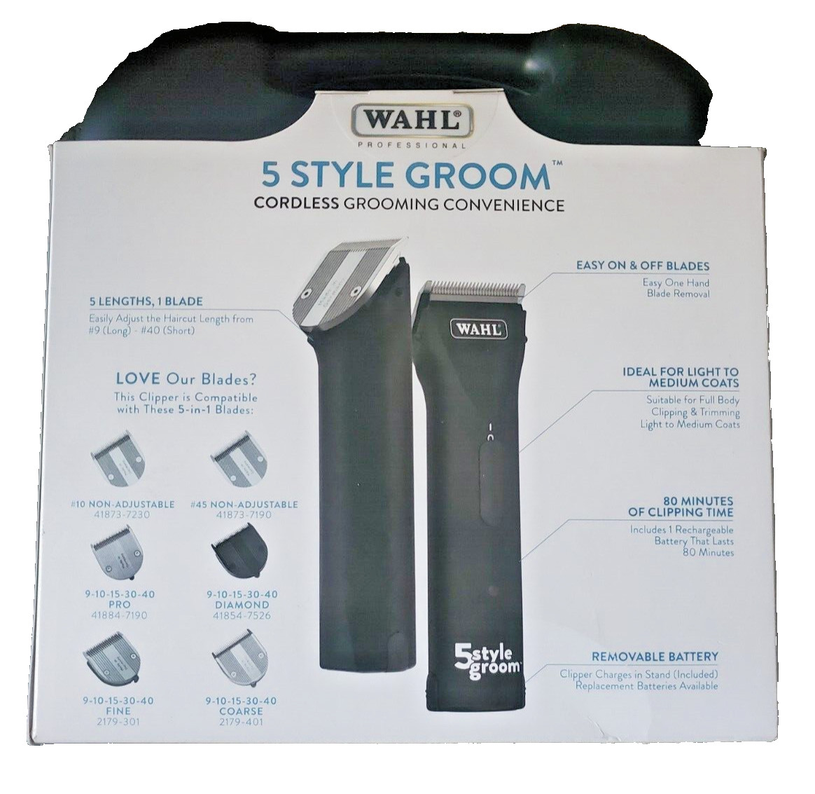 WAHL 5 STYLE GROOM CORDLESS DOG CLIPPER