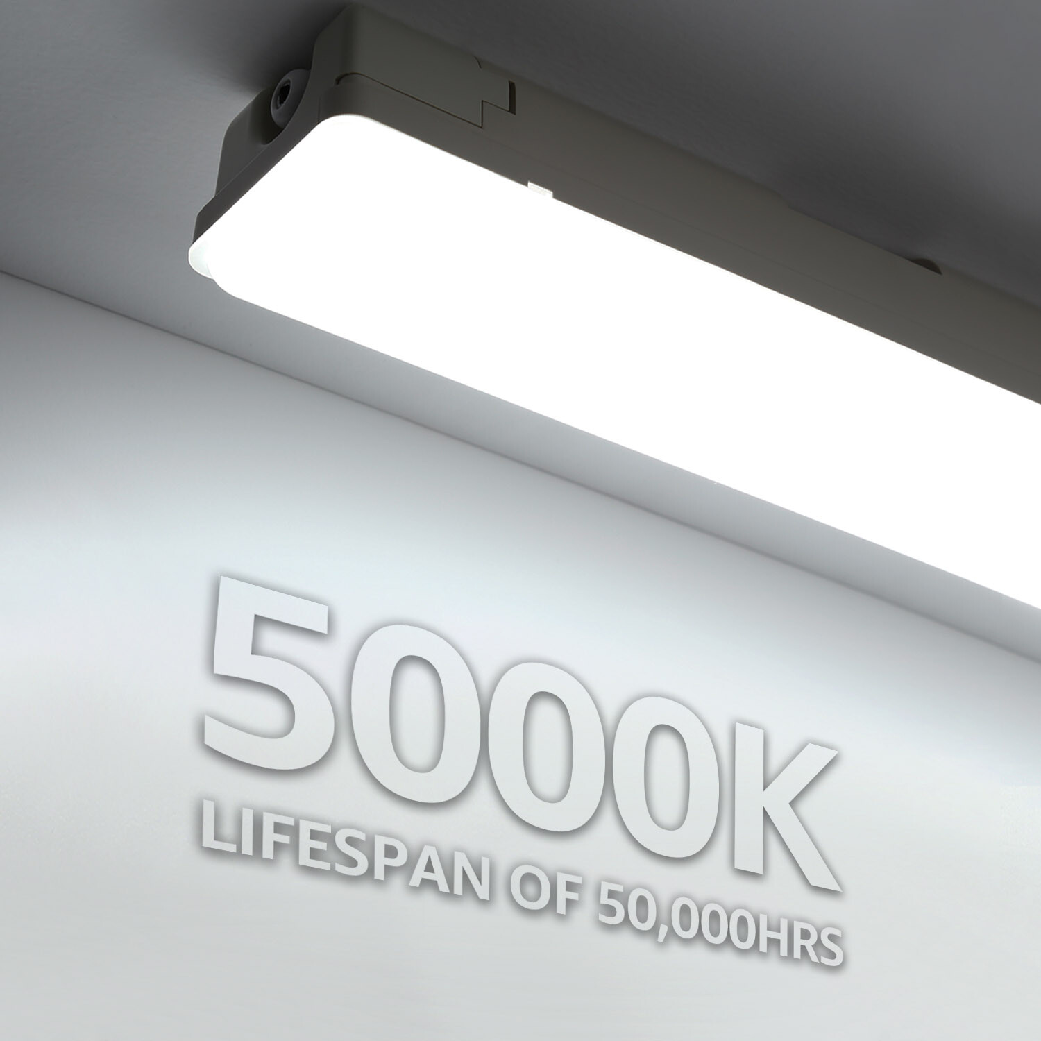8-Pack 4ft LED Vapor Tight Light, UL Listed Vapor Proof Light, 5000K Daylight