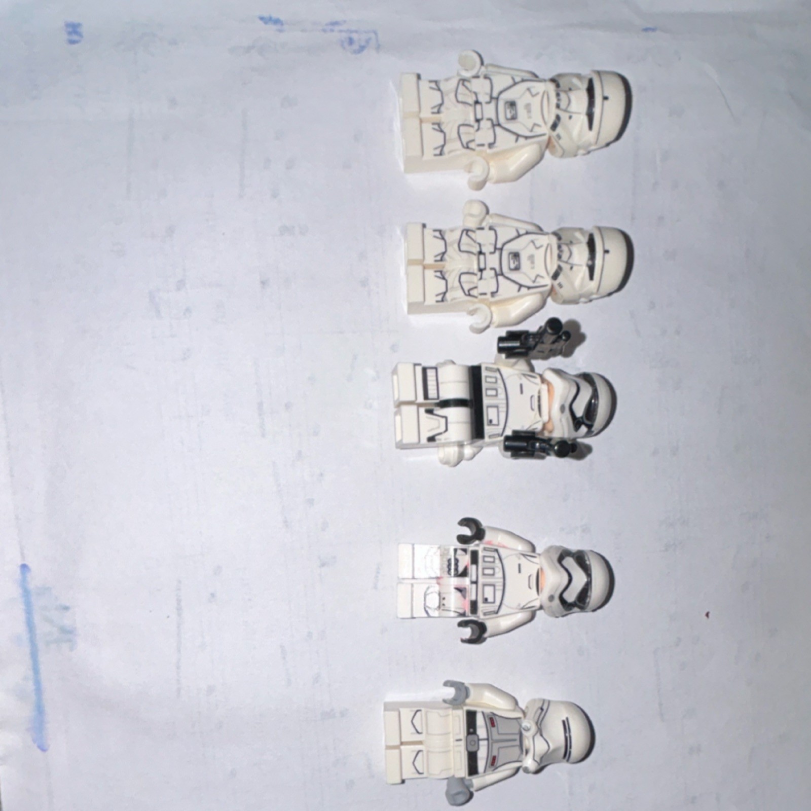 LEGO Star Wars Snowtrooper Stormtrooper Minifigures Battle Pack Lot of 5
