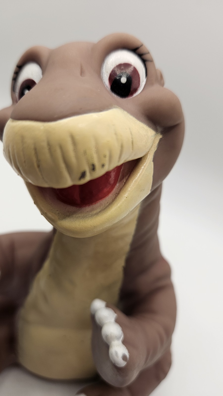 Little Foot From Land Before Time Rubber Puppet PIZZA HUT 1988 Vintage