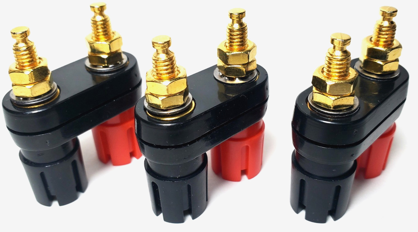 10-Pack Speaker Amplifier Female Terminal Binding Post Dual 2 Way Banana Plug