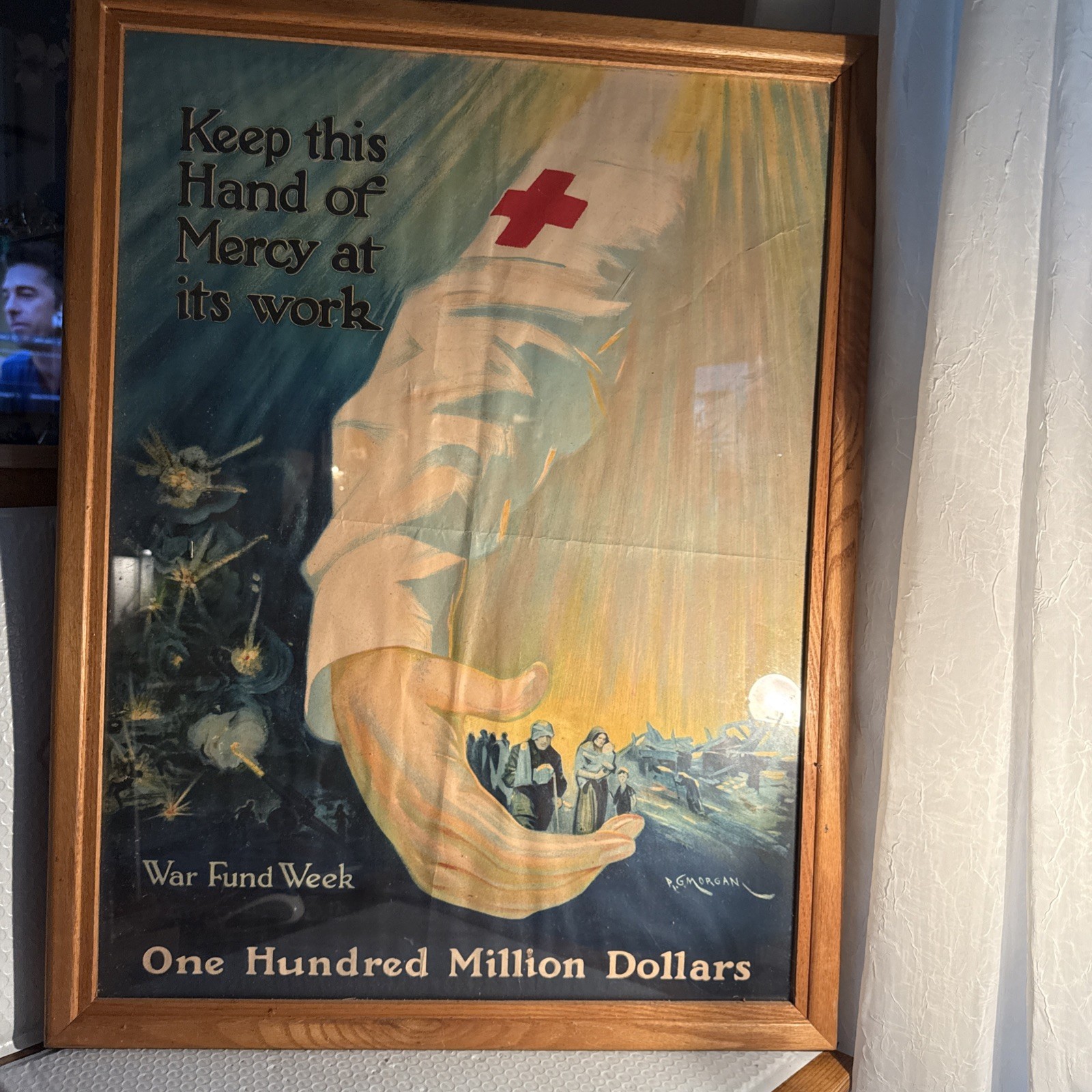 WW1 "Keep This Hand of Mercy as its Work" Red Cross Poster (20" X 27") 1918