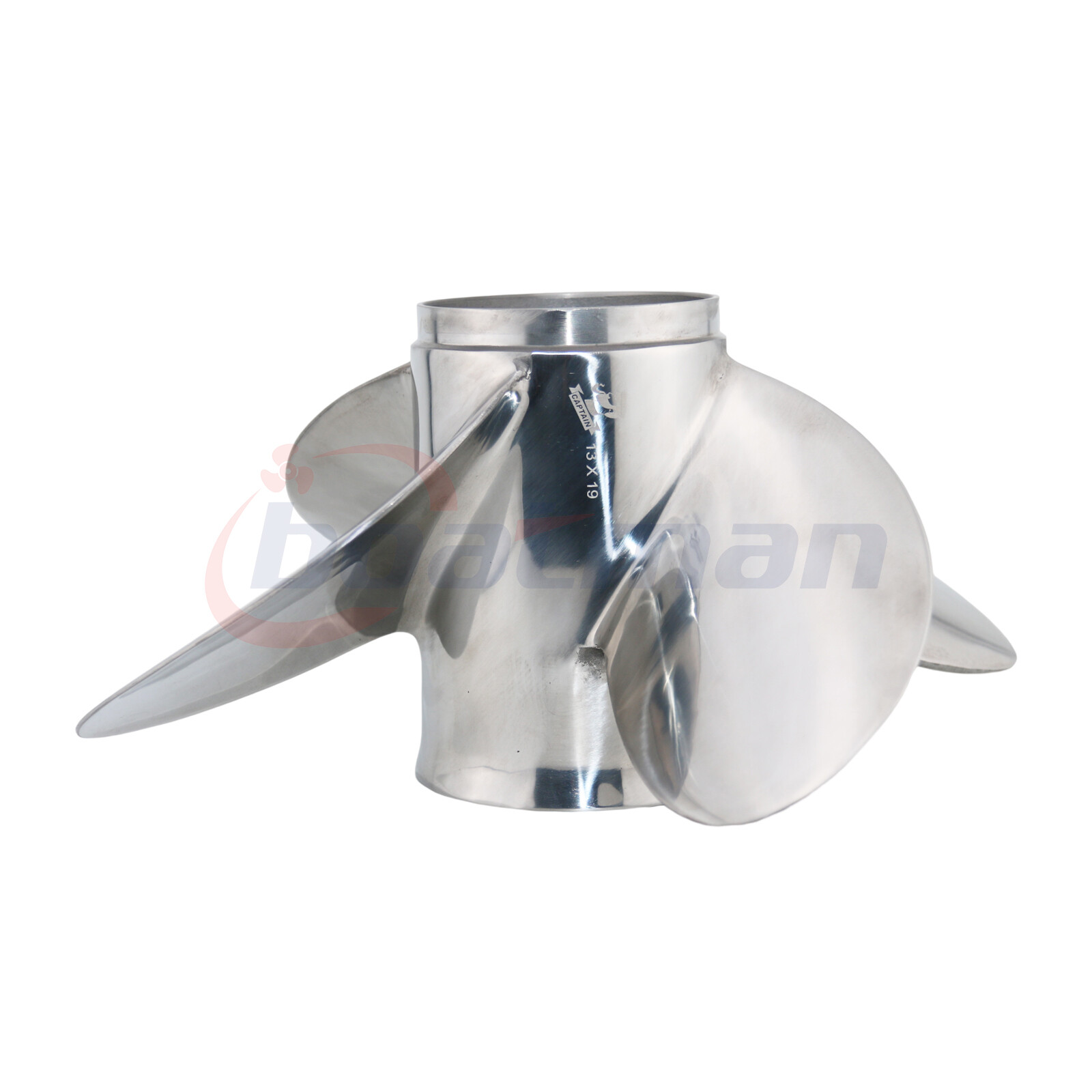 4 Blades Propeller 13x19 For Yamaha Outboard 75-130HP + Hardware kits Stainless