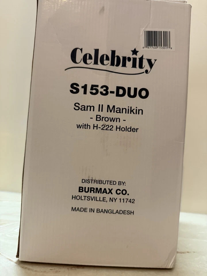 Celebrity Sam II Cosmetology Human Hair Manikin, Brown