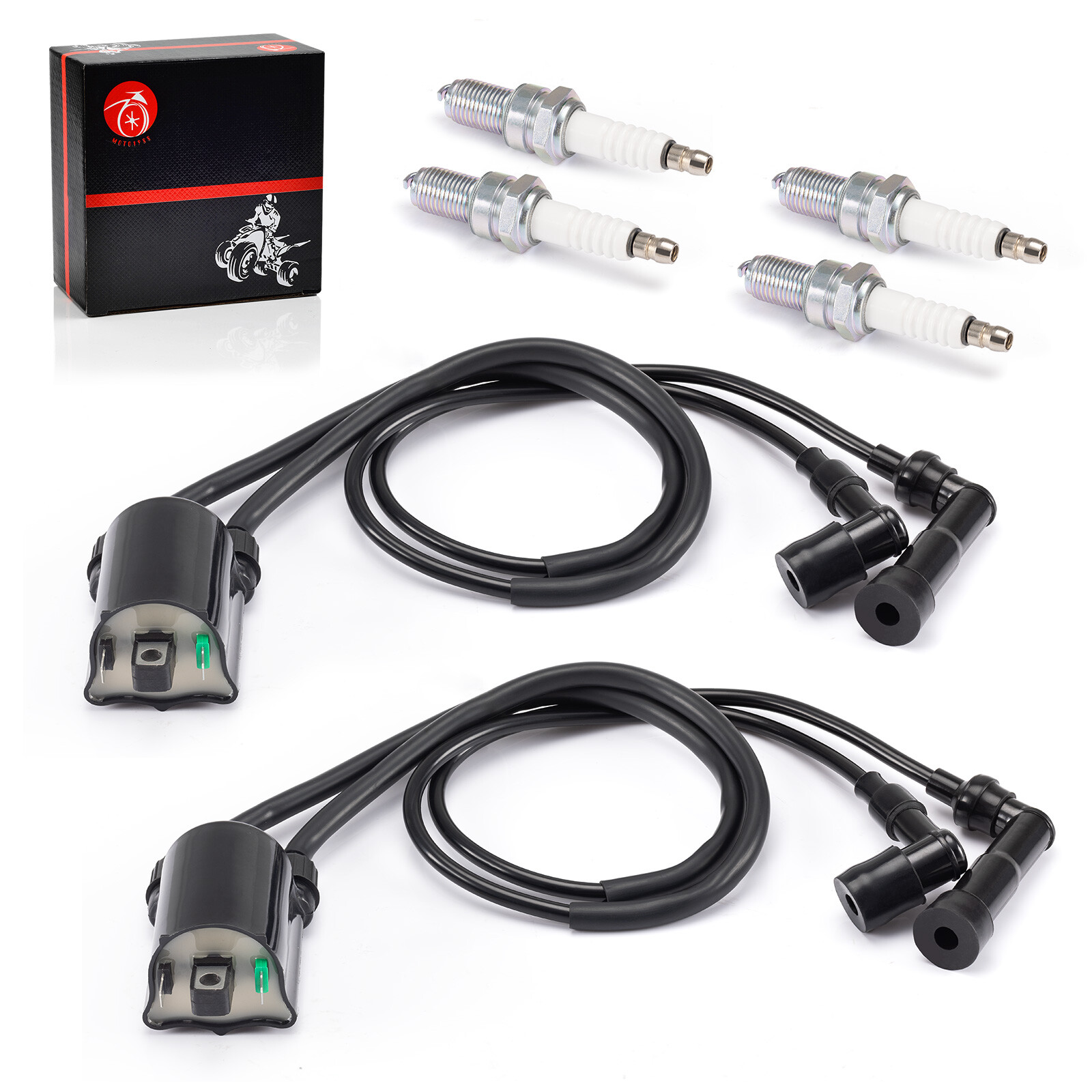 Ignition Coil & Spark plug for Kawasaki VN1500 Vulcan 1500 1996 1997 1998 - 2008