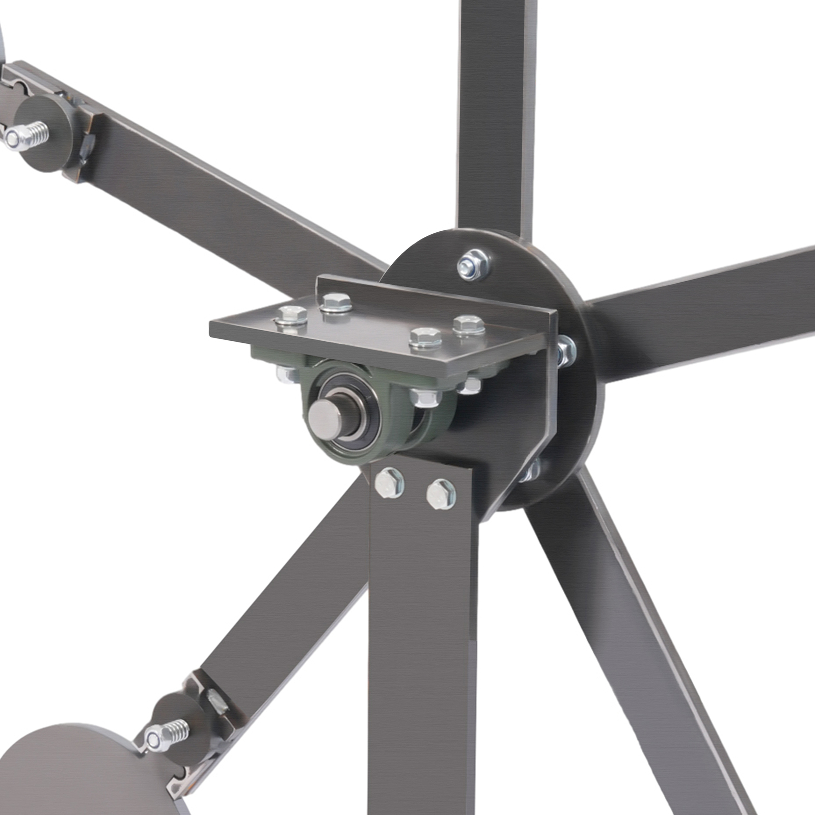 8" inch Portable Paddles Star Reactive Shooting Target Q235 Steel, No Welding