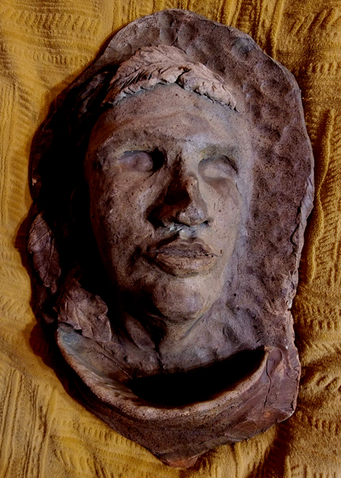 Death Mask Face Post-Mortem Funeral Grave Cemetery Oddity Bird Feeder Garden