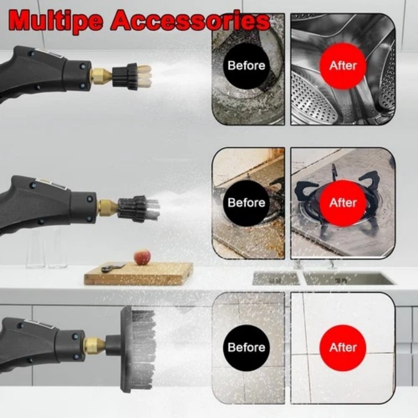 2500W Handheld High Temp Steam Cleaner High Pressure Cleaning Machine Home ##