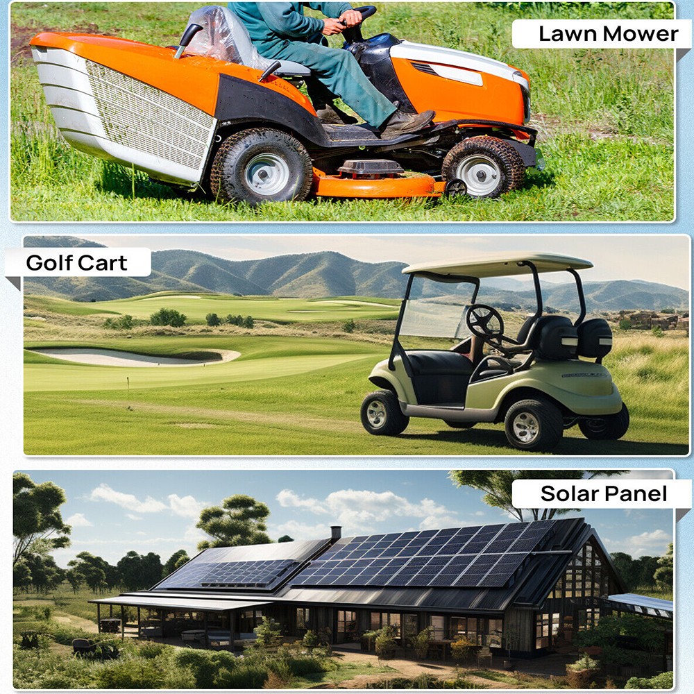 48V 50Ah LiFePO4 Lithium Battery 2560Wh Built-in BMS Deep Cycles For Golf Cart