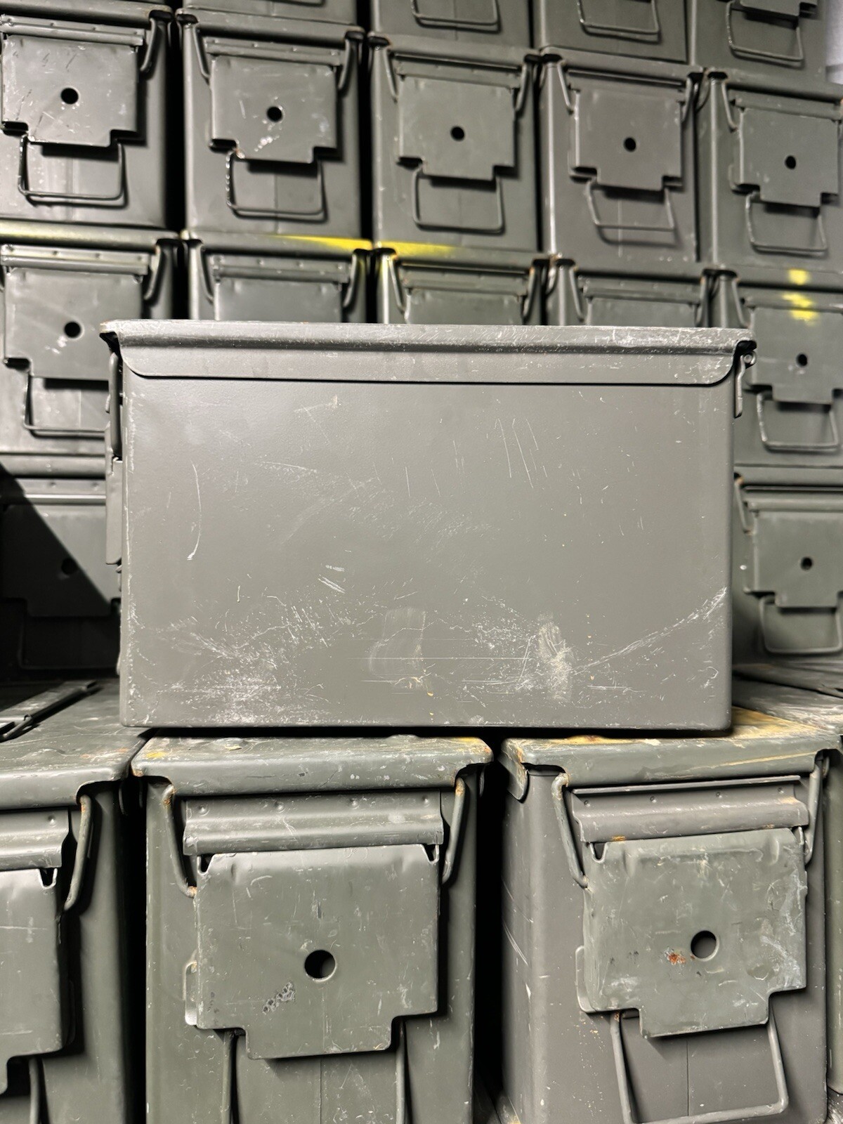 Lot Of (2) M2A1 / M2A2 USGI Metal Ammo Can Box