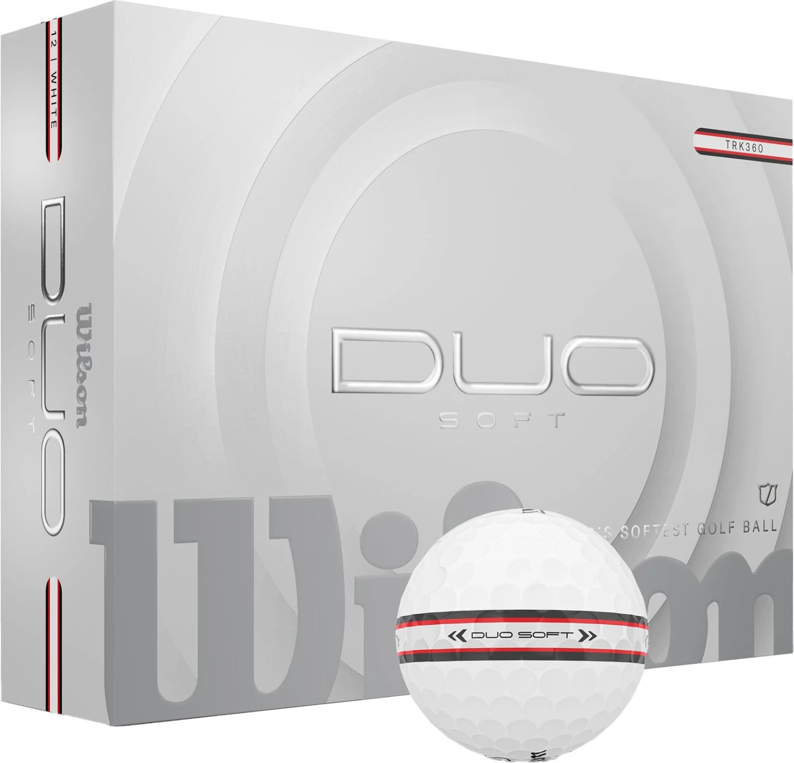 3 Dozen Brand New Wilson Staff Duo Soft Golf Balls (WHITE) 2025 TRK360 RED/BLUE