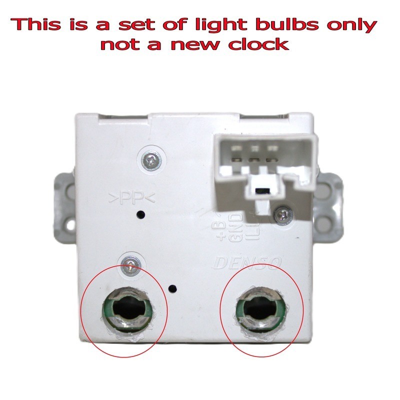 2006-2010 Chrysler Clock replacement light bulbs