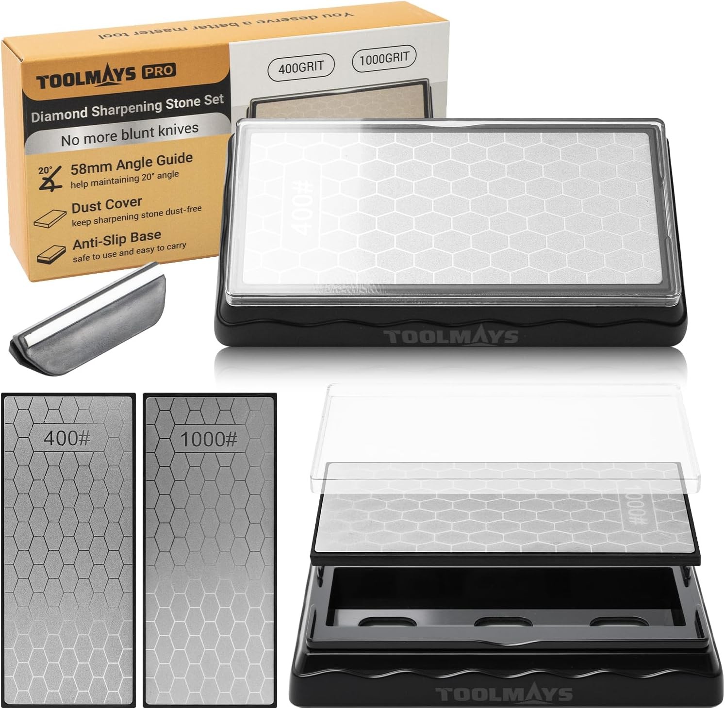 3 Side Grit 400/1000/8000, Premium Industrial Diamond & Ceramic