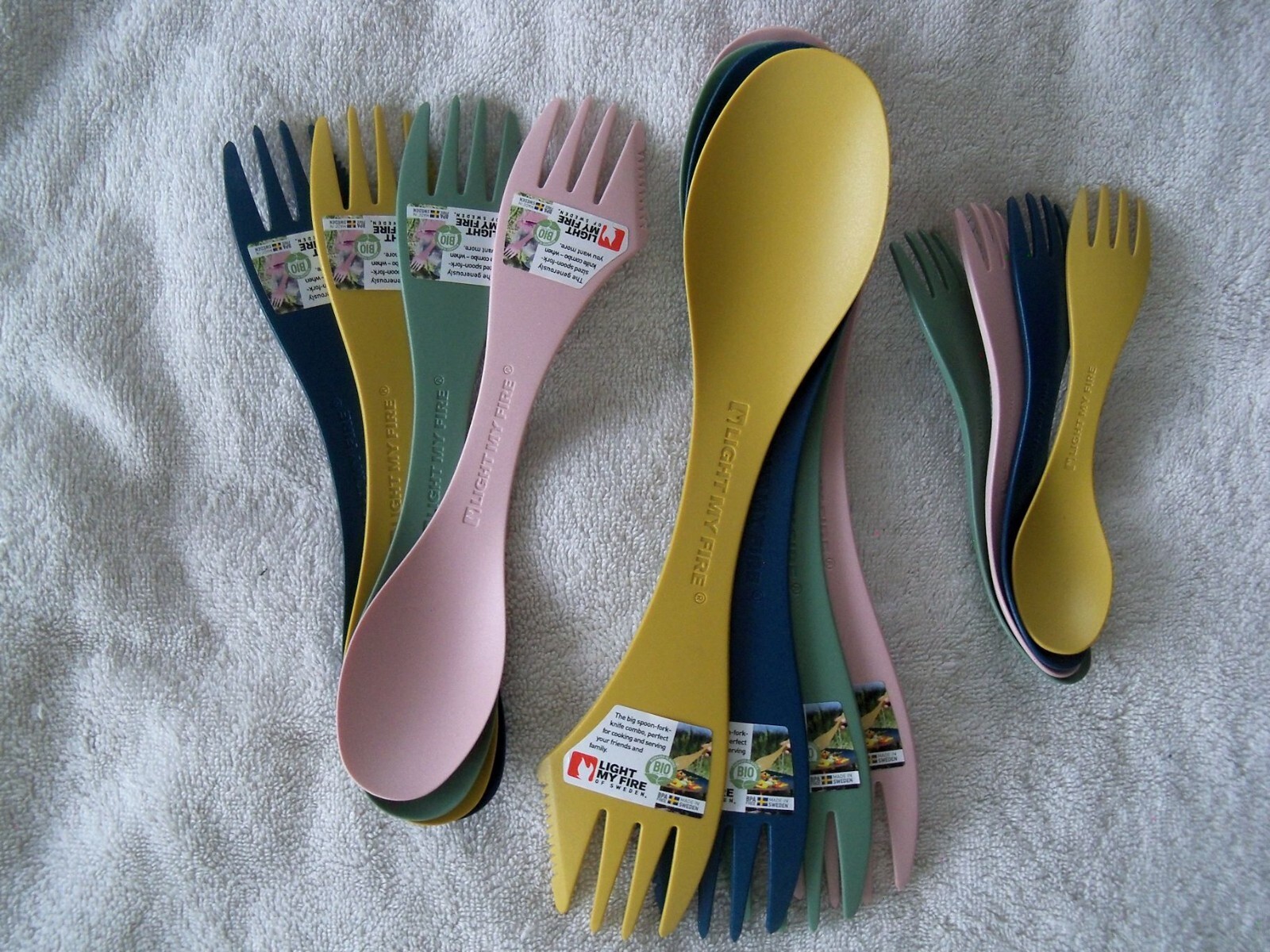 Light My Fire Sporks - Camping Utensils Knife Fork Spoon - Pick Size & Color