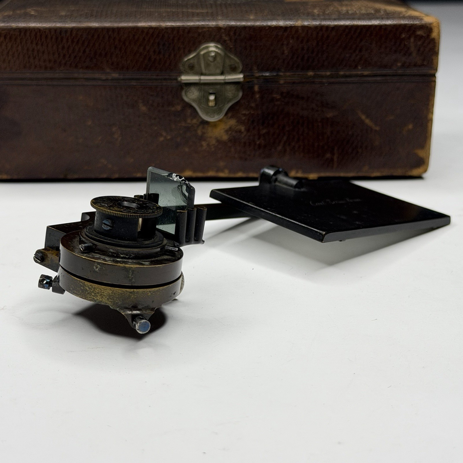Vintage Carl Zeiss Jena Microscope Camera Lucida Abbe's Drawing w/Case