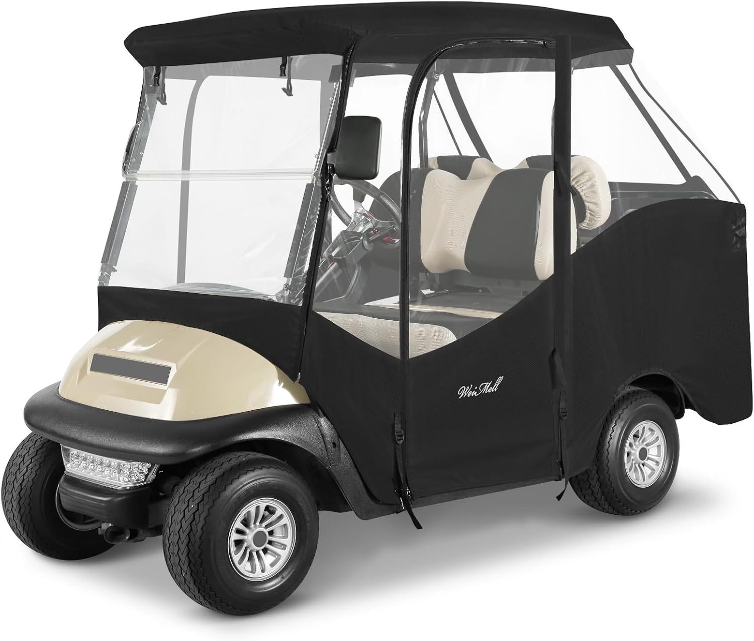 4 Passenger Golf Cart Enclosure for Club Car Precedent Tempo Short Roof 2+2.....
